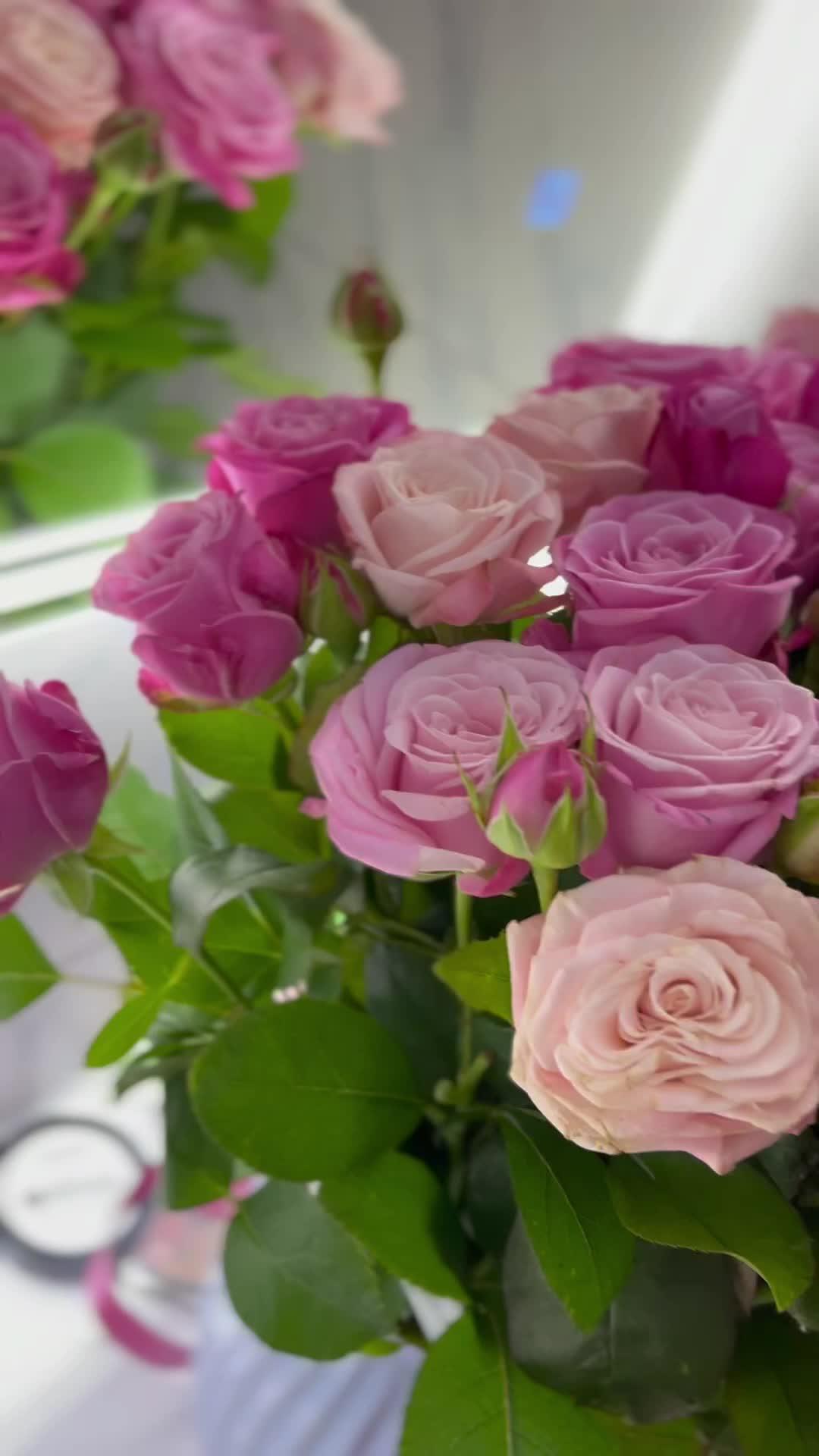 Velvet Embrace Romantic Rose Cluster